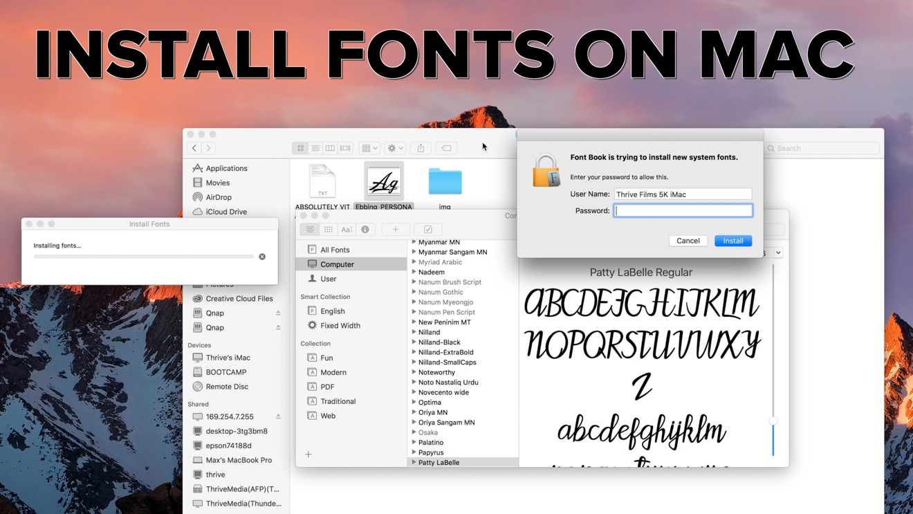 Mac office wants to download fonts free